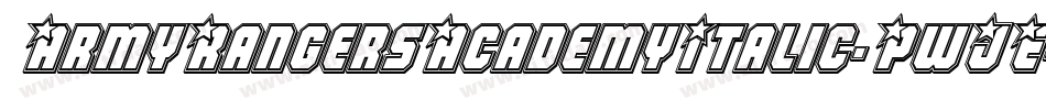 ArmyRangersAcademyItalic-PwJE字体转换