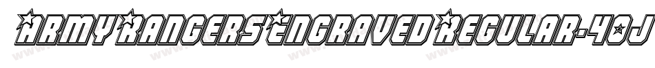 ArmyRangersEngravedRegular-40jD字体转换