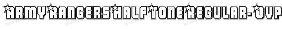 ArmyRangersHalfToneRegular-Ovp3字体转换