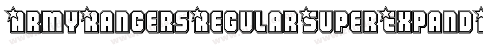 ArmyRangersRegularSuperExpandItal-qrA0字体转换