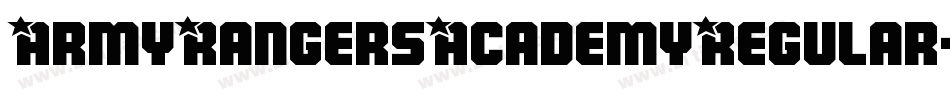ArmyRangersAcademyRegular-dDg7字体转换