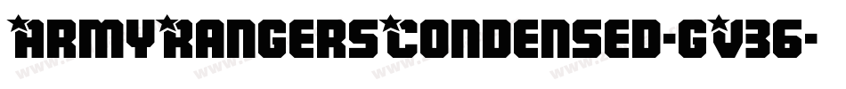 ArmyRangersCondensed-gV36字体转换