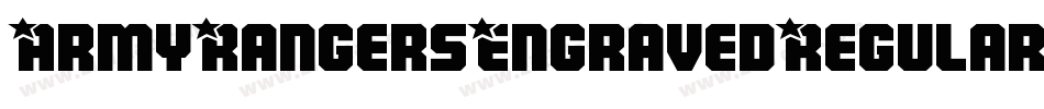 ArmyRangersEngravedRegular-40jD字体转换
