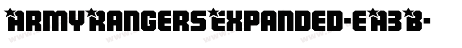 ArmyRangersExpanded-eA3B字体转换