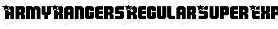 ArmyRangersRegularSuperExpandItal-qrA0字体转换