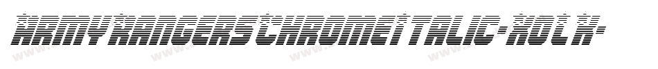 ArmyRangersChromeItalic-XoLK字体转换
