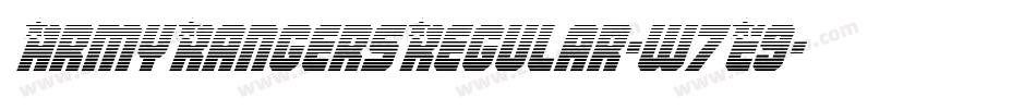 ArmyRangersRegular-w7E9字体转换