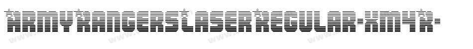 ArmyRangersLaserRegular-xm4R字体转换