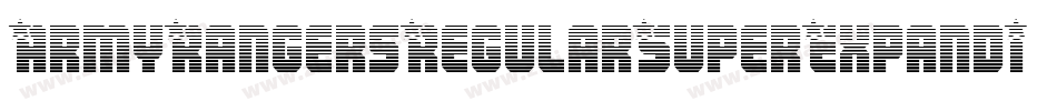 ArmyRangersRegularSuperExpandItal-qrA0字体转换