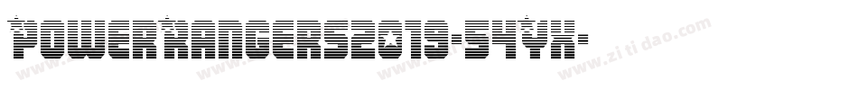 PowerRangers2019-54Yx字体转换