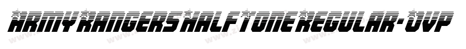 ArmyRangersHalfToneRegular-Ovp3字体转换