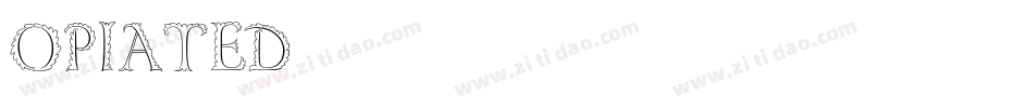 opiated字体转换
