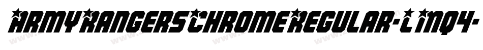 ArmyRangersChromeRegular-LMq4字体转换