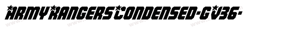 ArmyRangersCondensed-gV36字体转换