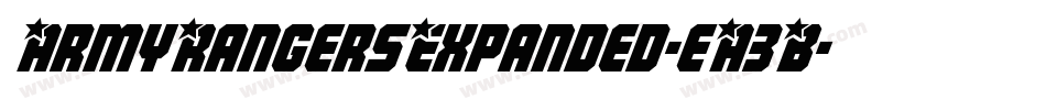 ArmyRangersExpanded-eA3B字体转换