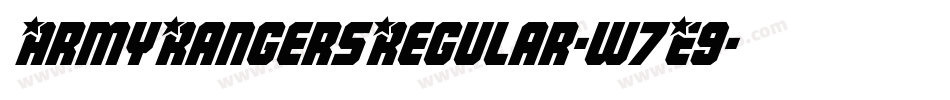 ArmyRangersRegular-w7E9字体转换