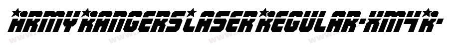 ArmyRangersLaserRegular-xm4R字体转换