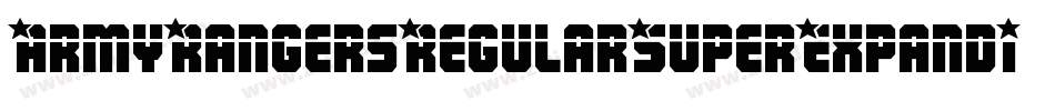 ArmyRangersRegularSuperExpandItal-qrA0字体转换