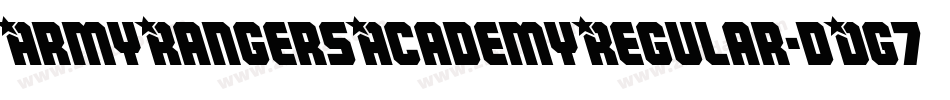 ArmyRangersAcademyRegular-dDg7字体转换