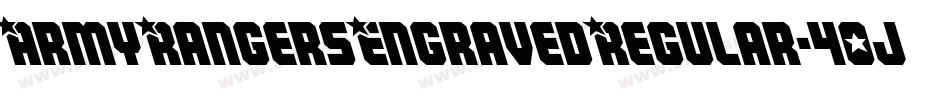 ArmyRangersEngravedRegular-40jD字体转换