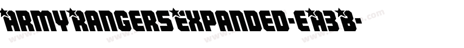 ArmyRangersExpanded-eA3B字体转换