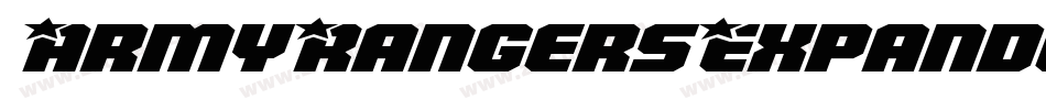 ArmyRangersExpandedItalic-WgLv字体转换