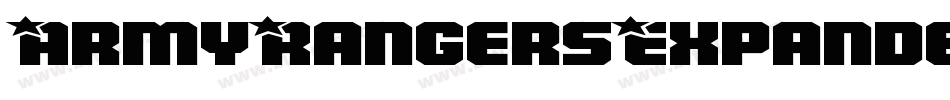 ArmyRangersExpandedItalic-WgLv字体转换