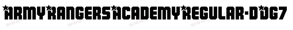 ArmyRangersAcademyRegular-dDg7字体转换