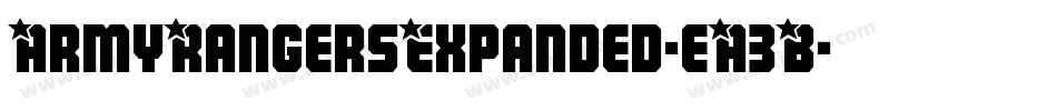 ArmyRangersExpanded-eA3B字体转换