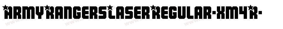 ArmyRangersLaserRegular-xm4R字体转换