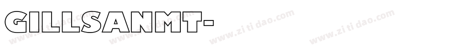 GILLSANMT字体转换