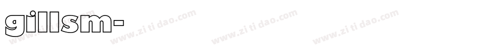 gillsm字体转换