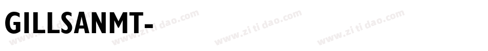 GILLSANMT字体转换