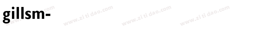 gillsm字体转换