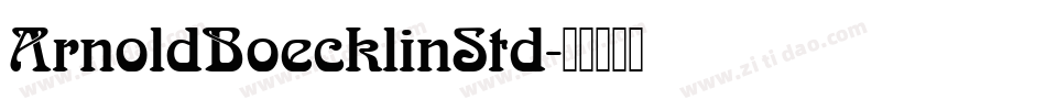 ArnoldBoecklinStd字体转换