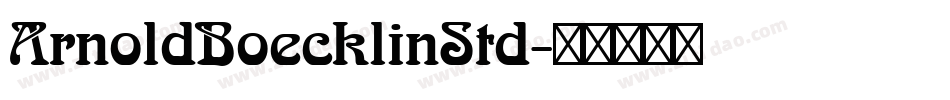 ArnoldBoecklinStd字体转换