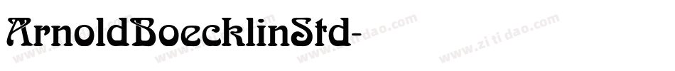 ArnoldBoecklinStd字体转换