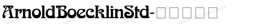 ArnoldBoecklinStd字体转换