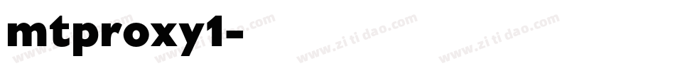 mtproxy1字体转换