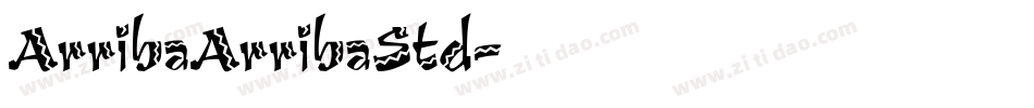 ArribaArribaStd字体转换
