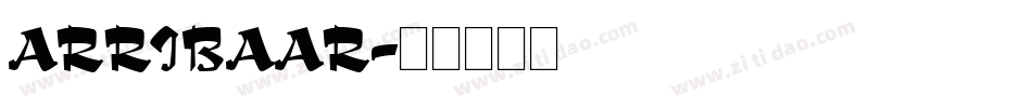 ARRIBAAR字体转换