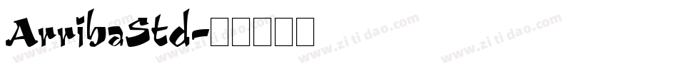 ArribaStd字体转换
