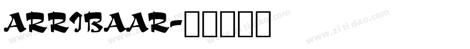 ARRIBAAR字体转换