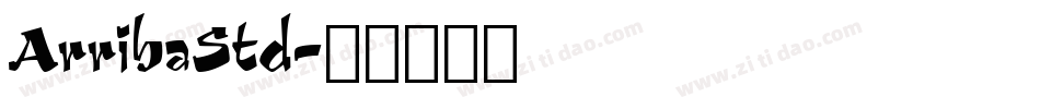 ArribaStd字体转换