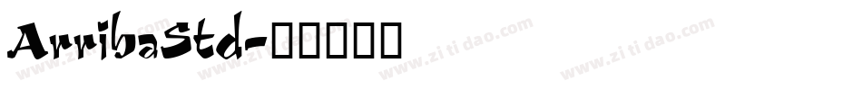 ArribaStd字体转换