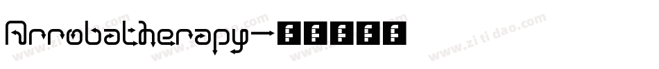Arrobatherapy字体转换