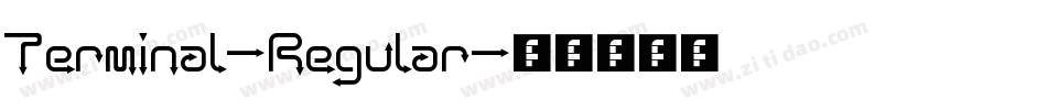 Terminal-Regular字体转换
