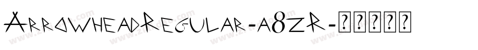 ArrowheadRegular-a8zR字体转换