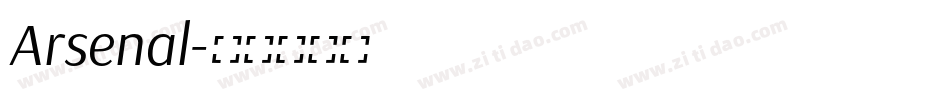 Arsenal字体转换