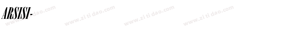 ARSISI字体转换